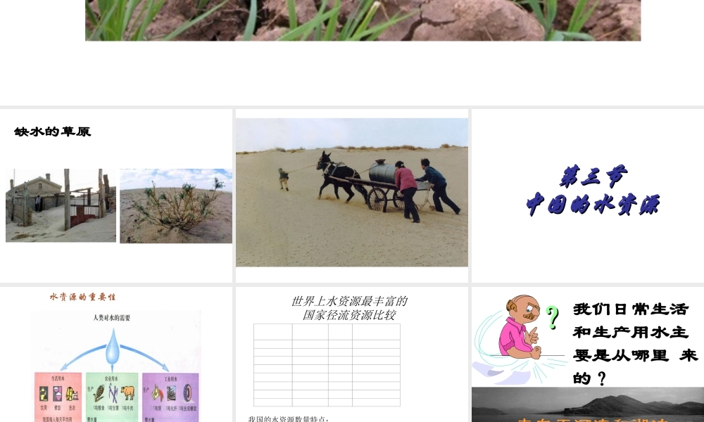 八年级地理上册 3.3 中国的水资源课件 湘教版-湘教版初中八年级上册地理课件
