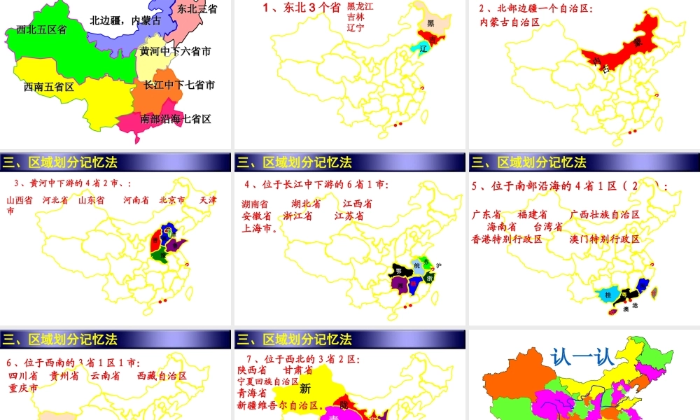八年级地理上册 1.2 中国的行政区划课件2 （新版）湘教版-（新版）湘教版初中八年级上册地理课件