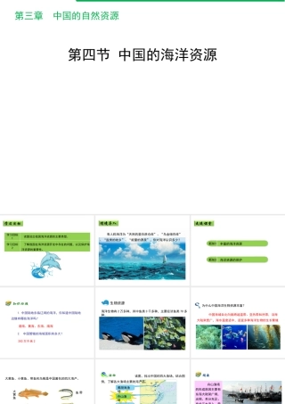 八年级地理上册 3.4 中国的海洋资源课件 （新版）湘教版-（新版）湘教版初中八年级上册地理课件