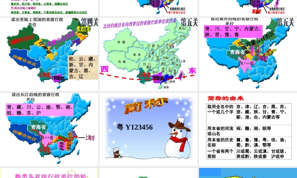 八年级地理上册 1.2《中国的行政区划》课件2 （新版）湘教版-（新版）湘教版初中八年级上册地理课件
