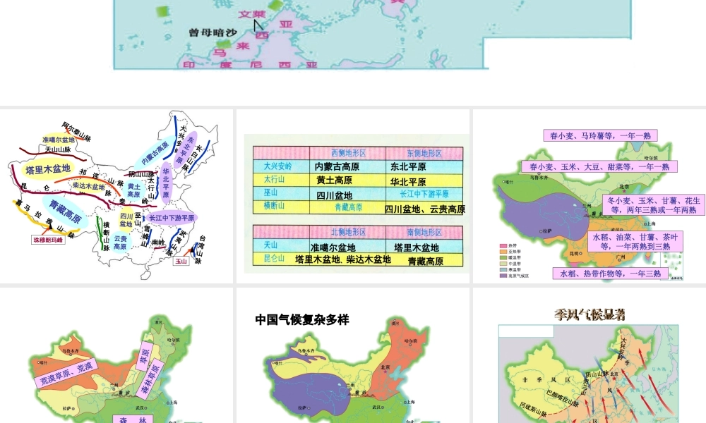 八年级地理上册 第1-2章综合测验题课件 （新版）湘教版-（新版）湘教版初中八年级上册地理课件