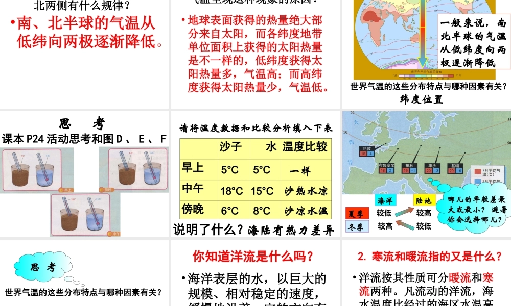 八年级地理上册 2.1 世界的气温和降水课件（2）（新版）中图版