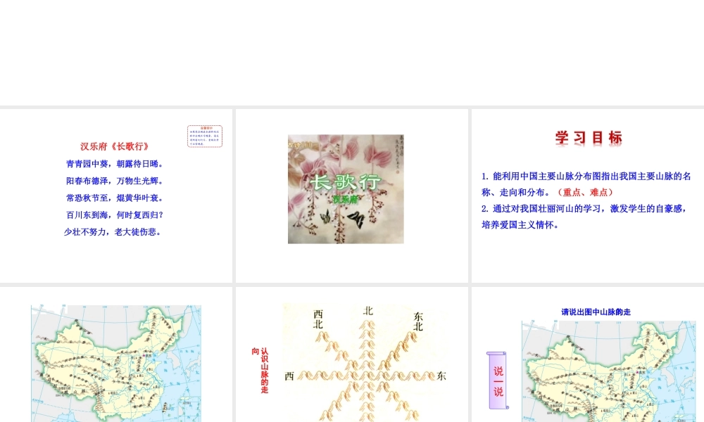 八年级地理上册 2.1 中国的地形（第1课时）课件 （新版）湘教版-（新版）湘教版初中八年级上册地理课件