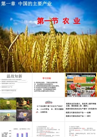 八年级地理上册 第4章 第1节 农业课件 （新版）湘教版-（新版）湘教版初中八年级上册地理课件
