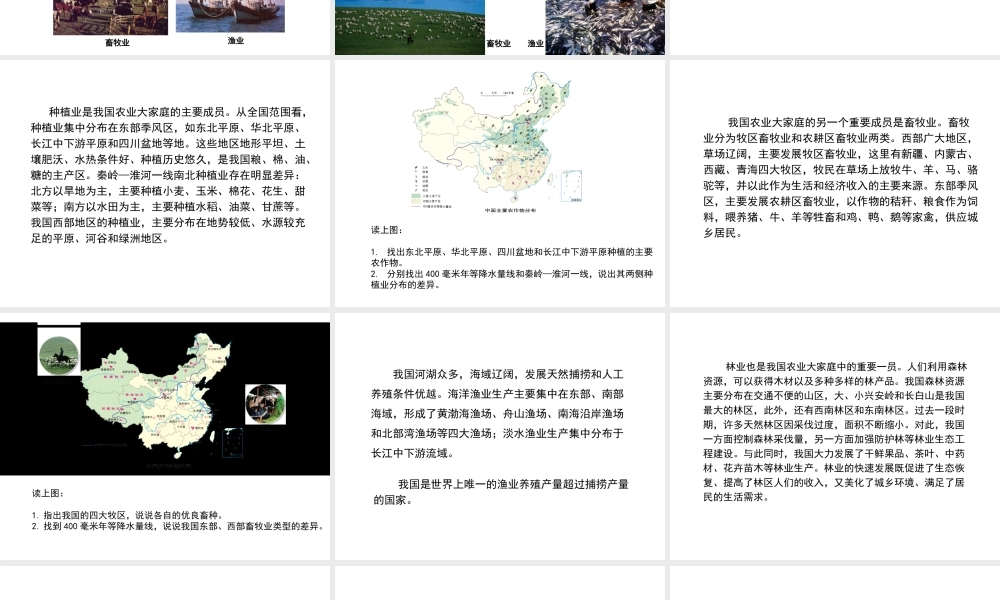 八年级地理上册 第4章 第1节 因地制宜发展农业课件 （新版）商务星球版