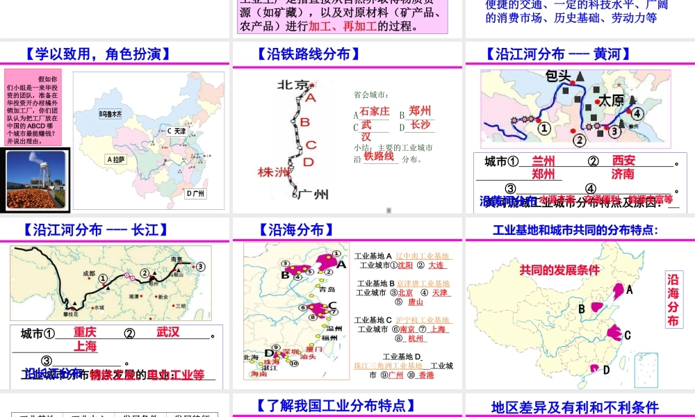 八年级地理上册 第4章 第2节 持续协调发展工业（第1课时）课件 （新版）商务星球版