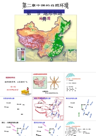 八年级地理上册 2.1《地势和地形》山脉和地形区课件 新人教版-新人教版初中八年级上册地理课件