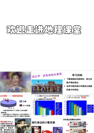 八年级地理上册 1.3 多民族的大家庭课件 （新版）商务星球版