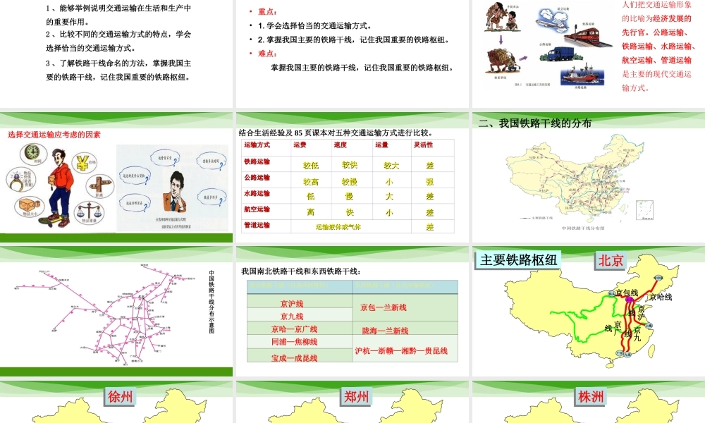 八年级地理上册 4.1 交通运输要点探究课件 （新版）新人教版-（新版）新人教版初中八年级上册地理课件