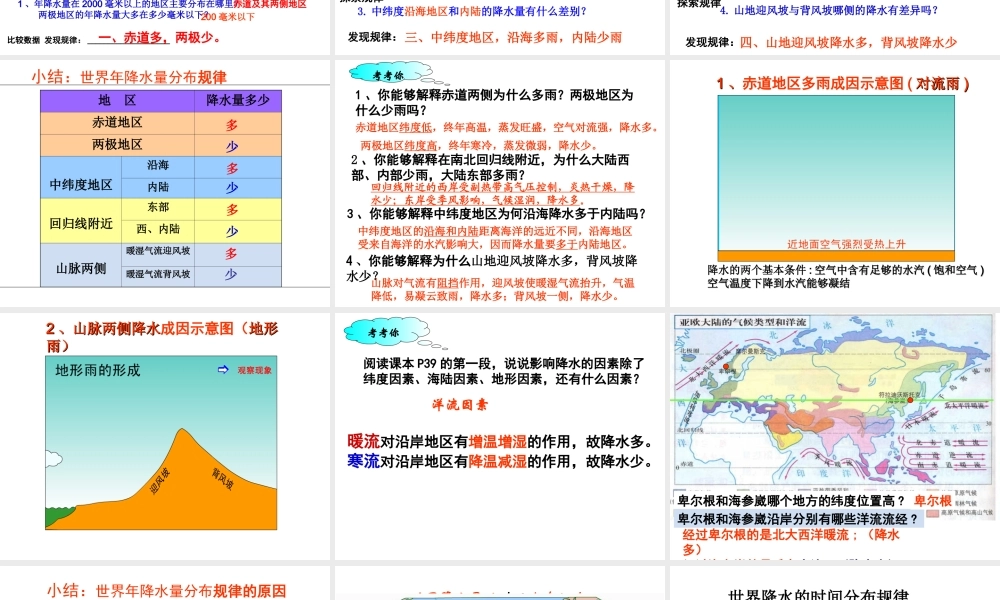 八年级地理上册 2.1《世界的气温和降水》课件2 中图版-中图版初中八年级上册地理课件