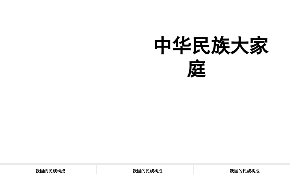 八年级地理上册 1.3 中华民族大家庭课件 新人教版-新人教版初中八年级上册地理课件
