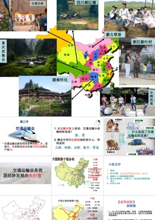 八年级地理上册 第4章 第3节 交通运输业课件 （新版）湘教版-（新版）湘教版初中八年级上册地理课件