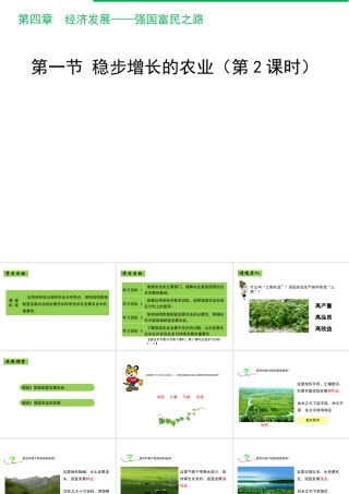 八年级地理上册 4.1 稳步增长的农业（第2课时）课件 晋教版-人教版初中八年级上册地理课件