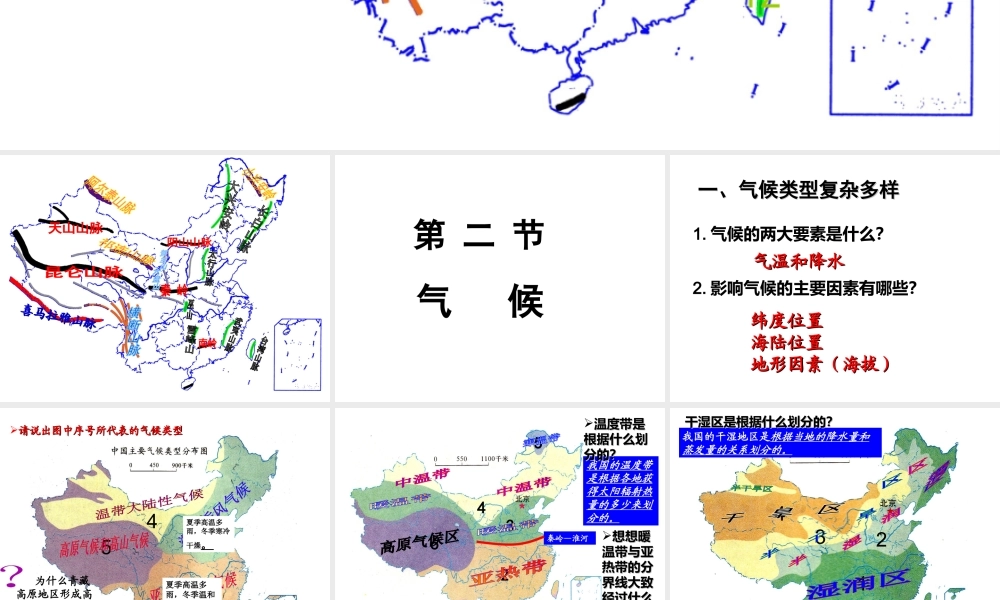 八年级地理上册 2.2 复杂多样的气候课件 （新版）粤教版-（新版）粤教版初中八年级上册地理课件