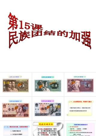 八年级历史下册 第四单元 第15课 民族团结的加强课件1 岳麓版-岳麓版初中八年级下册历史课件