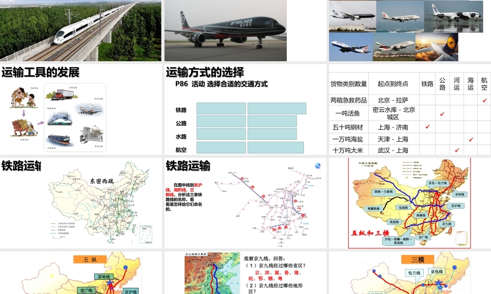 八年级地理上册 4.1交通运输课件 （新版）新人教版-（新版）新人教版初中八年级上册地理课件