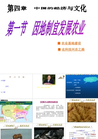 八年级地理上册 第4章第1节因地制宜发展农业（第2时）课件 （新版）商务星球版