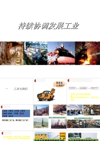 八年级地理上册 第4章第2节 持续协调发展工业（第1课时）课件 （新版）商务星球版