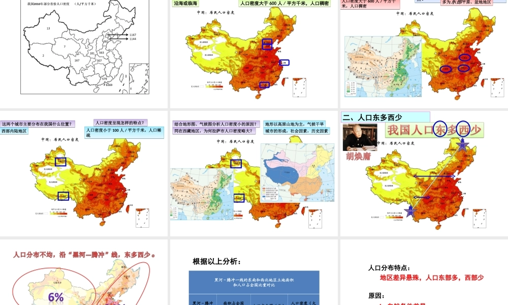 八年级地理上册 第一章 从世界看中国 第二节 人口课件 （新版）新人教版-（新版）新人教版初中八年级上册地理课件