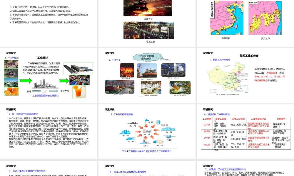 八年级地理上册 4.2 工业课件 （新版）粤教版-（新版）粤教版初中八年级上册地理课件