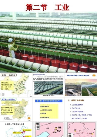 八年级地理上册 4.2 工业课件2 （新版）湘教版-（新版）湘教版初中八年级上册地理课件
