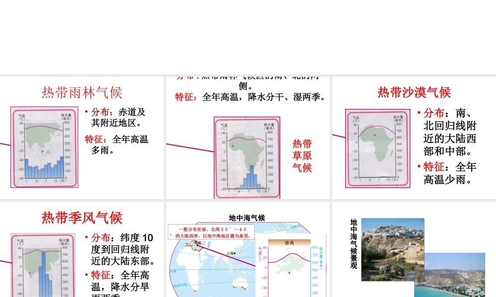 八年级地理上册 2.2 世界的气候类型复习课件（1）（新版）中图版-（新版）中图版初中八年级上册地理课件