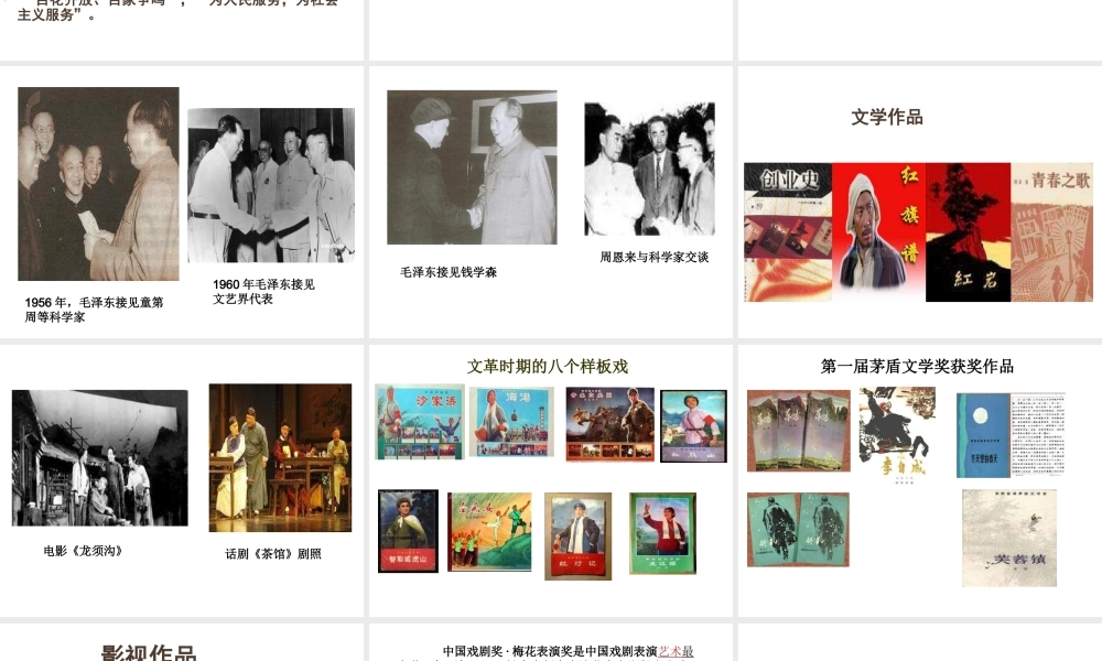 八年级历史下册 第四单元 第17课《文化体育事业的繁荣》课件1 冀教版-冀教版初中八年级下册历史课件