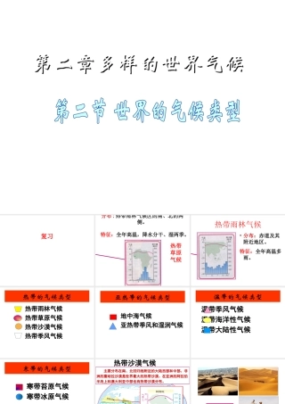 八年级地理上册 2.2 世界的气候类型复习课件（2）（新版）中图版-（新版）中图版初中八年级上册地理课件