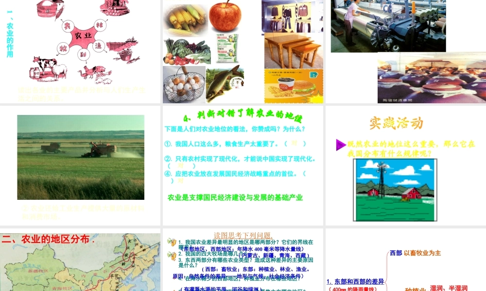 八年级地理上册 4.2 因地制宜发展农业课件 新人教版-新人教版初中八年级上册地理课件