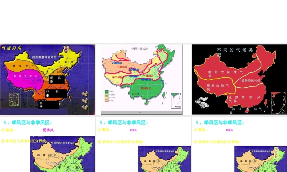 八年级地理上册 2.2 中国的气候--季风气候显著课件 （新版）湘教版-（新版）湘教版初中八年级上册地理课件