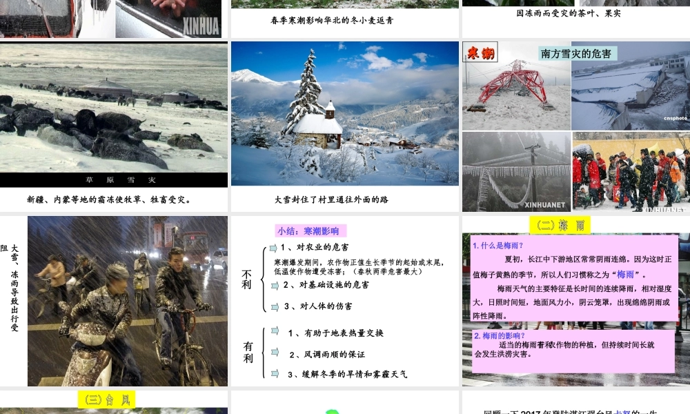 八年级地理上册 2.2《中国的气候》课件1 （新版）湘教版-（新版）湘教版初中八年级上册地理课件