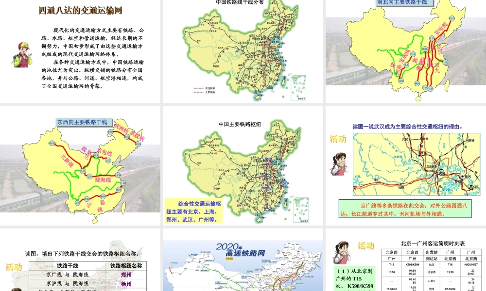 八年级地理上册 4.3 交通运输业课件 （新版）湘教版-（新版）湘教版初中八年级上册地理课件