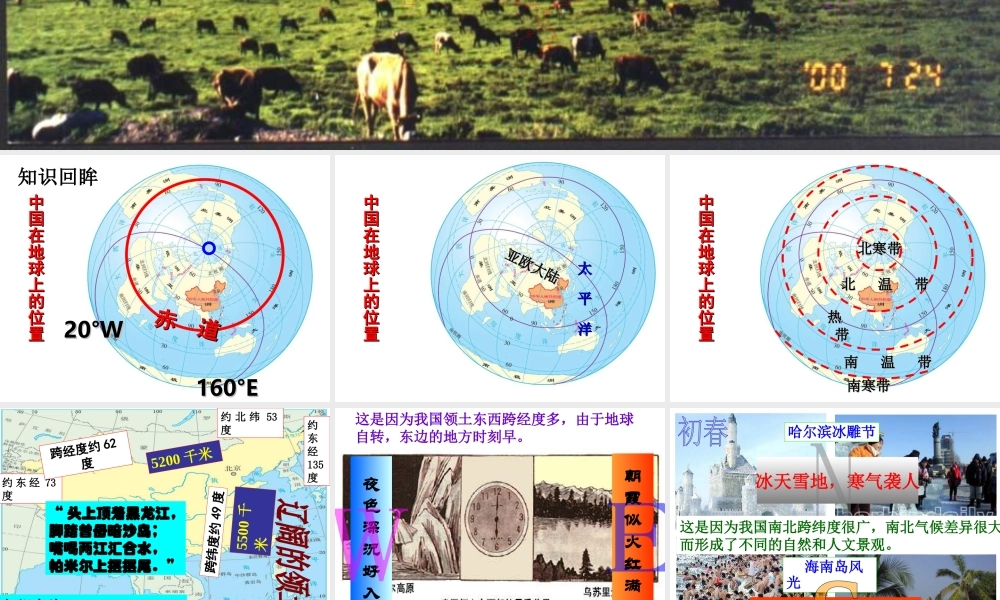 八年级地理上册 第一章 第一节 辽阔的疆域（疆域辽阔）课件 （新版）商务星球版-（新版）商务星球版初中八年级上册地理课件