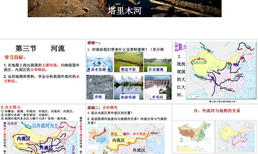 八年级地理上册 2.3 河流课件 （新版）新人教版