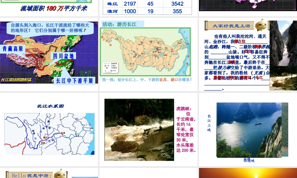 八年级地理上册 2.3 河流—长江的开发与治理课件 新人教版-新人教版初中八年级上册地理课件