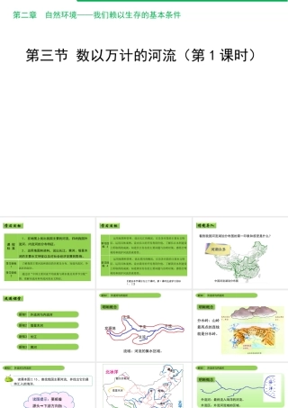 八年级地理上册 2.3 数以万计的河流（第1课时）课件 晋教版-人教版初中八年级上册地理课件