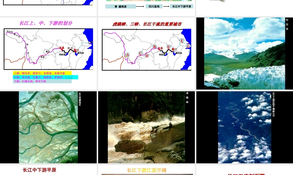 八年级地理上册 2.3 中国的河流--长江课件 （新版）湘教版-（新版）湘教版初中八年级上册地理课件