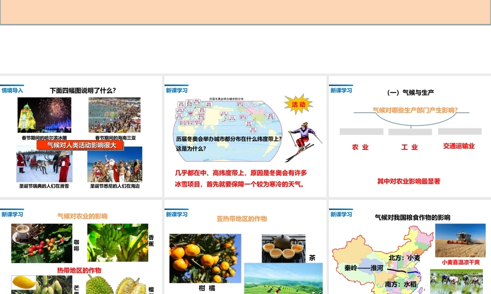 八年级地理上册 2.3《气候与人类活动》课件2 中图版-中图版初中八年级上册地理课件