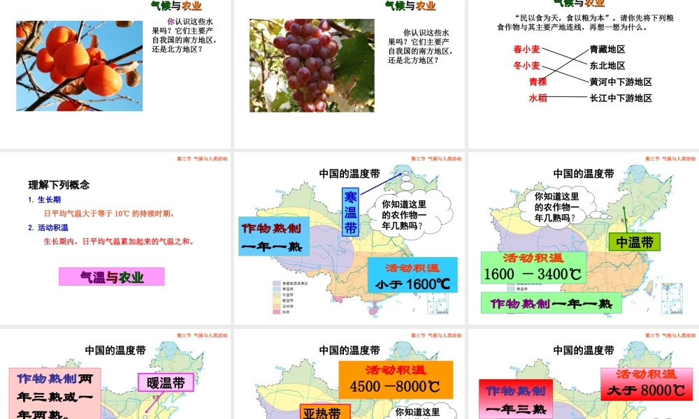八年级地理上册 2.3《气候与人类活动》课件4 中图版-中图版初中八年级上册地理课件