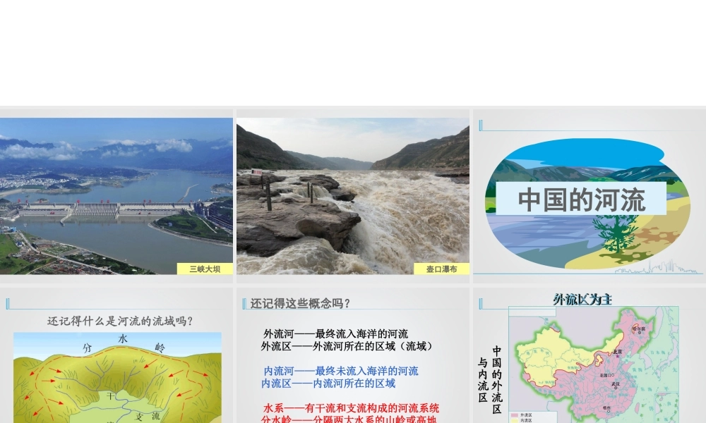 八年级地理上册 2.3《中国的河流》课件4 （新版）湘教版-（新版）湘教版初中八年级上册地理课件