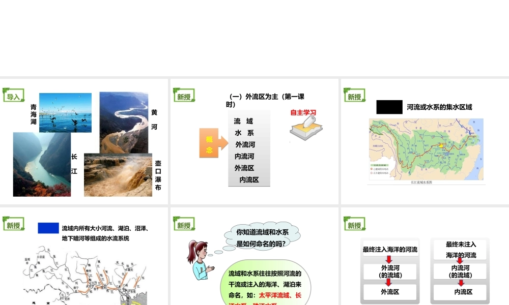 八年级地理上册 2.3《中国的河流》课件5 （新版）湘教版-（新版）湘教版初中八年级上册地理课件