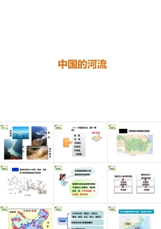 八年级地理上册 2.3《中国的河流》课件5 （新版）湘教版-（新版）湘教版初中八年级上册地理课件