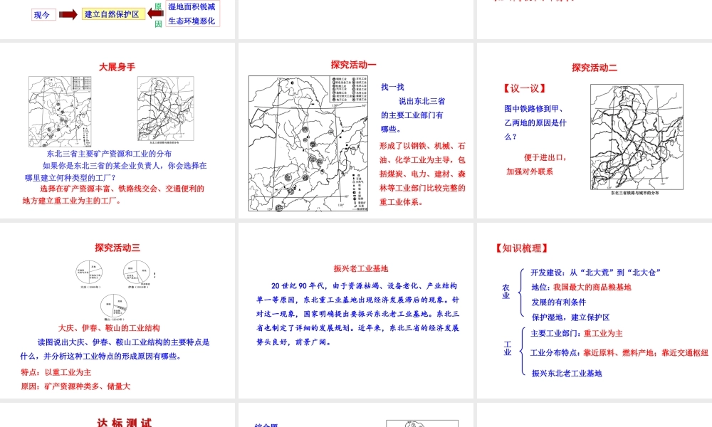 八年级地理下册 6.2 白山黑水——东北三省（从北大荒到北大仓我国最大的重工业基地）课件 （新版）新人教版-（新版）新人教版初中八年级下册地理课件