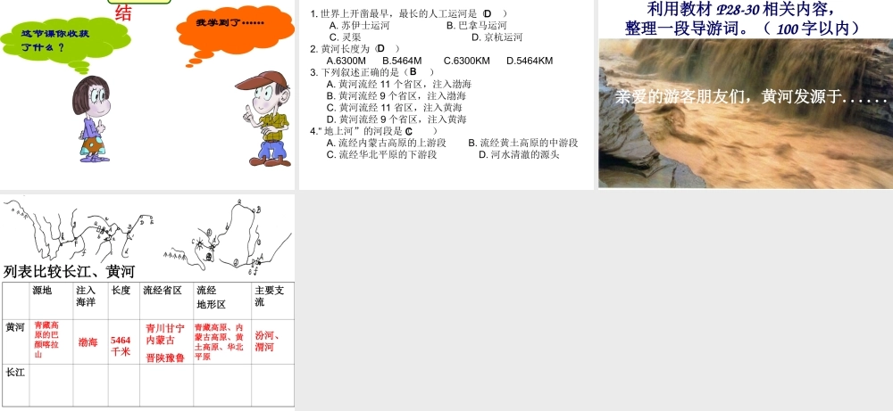 八年级地理上册 第二章 第二节 奔流不息的大河课件 粤教版-粤教版初中八年级上册地理课件