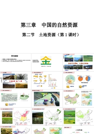 八年级地理上册 第三章 第二节 土地资源（第1课时）课件 （新版）新人教版-（新版）新人教版初中八年级上册地理课件