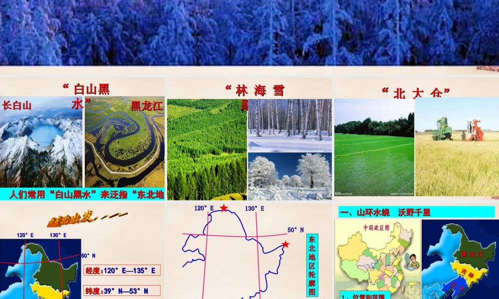 八年级地理下册 6.2 白山黑水——东北三省课件 （新版）新人教版-（新版）新人教版初中八年级下册地理课件