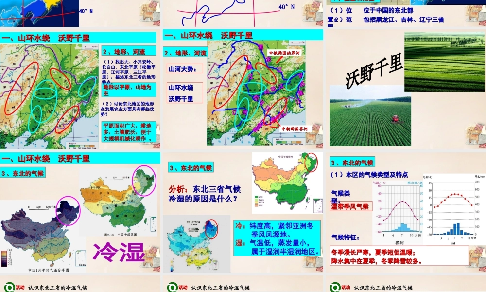 八年级地理下册 6.2 白山黑水——东北三省课件 （新版）新人教版-（新版）新人教版初中八年级下册地理课件