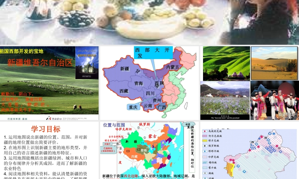 八年级地理下册 7.2新疆—祖国面积最大的省级行政区域课件3 晋教版-人教版初中八年级下册地理课件