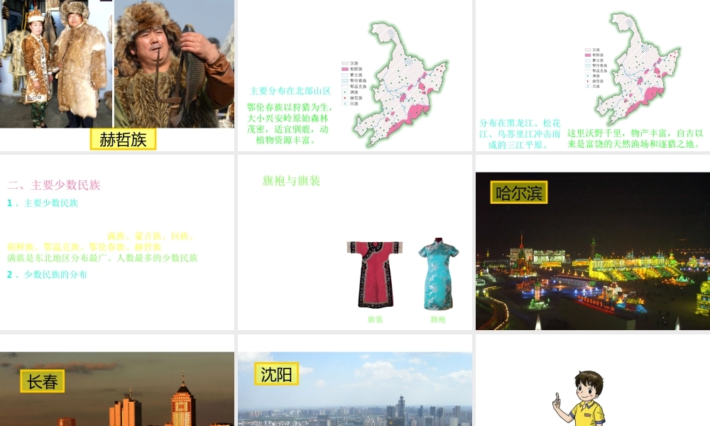 八年级地理下册 6.2 东北地区的人口和城市分布课件 （新版）湘教版-（新版）湘教版初中八年级下册地理课件