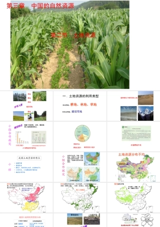 八年级地理上册 第三章 第二节 土地资源课件 （新版）新人教版-（新版）新人教版初中八年级上册地理课件
